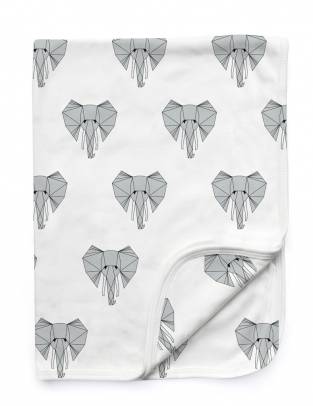 Ned the Elephant Baby Blanket